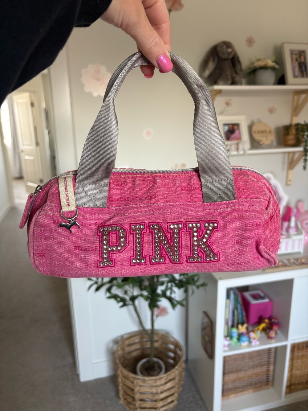 RARE Victoria's Secret PINK mini duffle bag